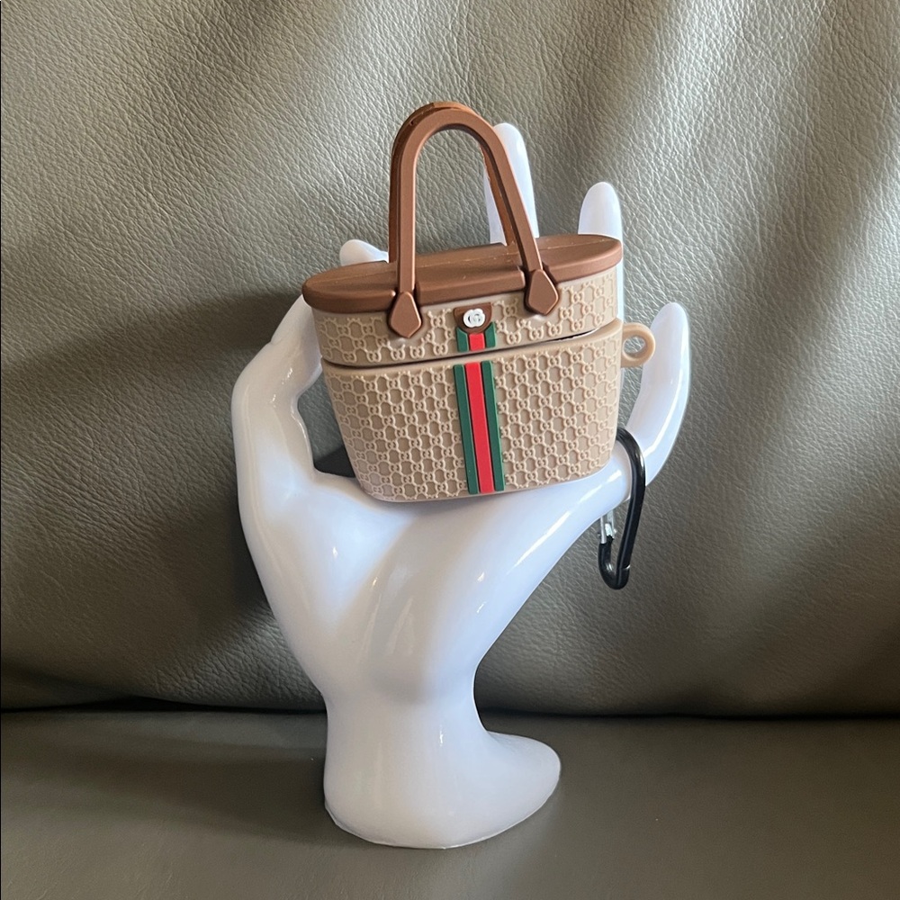 Stylish Brown and Tan AIRPOD Case